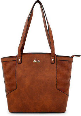 

Lavie Women Evening/Party Brown Genuine Leather Tote