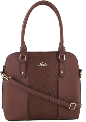 

Lavie Women Evening/Party Brown Genuine Leather Satchel