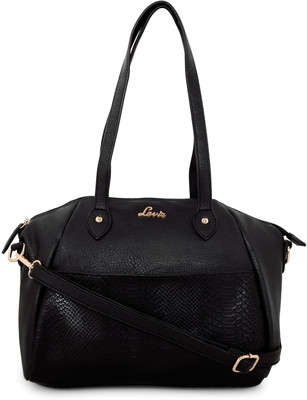 

Lavie Women Evening/Party Black Genuine Leather Satchel