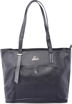 Lavie Women Evening/Party Black Genuine Leather Tote