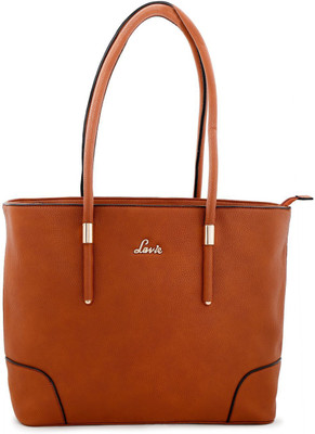 

Lavie Women Evening/Party Brown Genuine Leather Tote