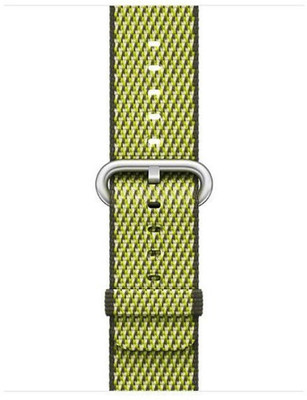 

CELLFATHER Nylon Replacement Strap iWatch Band for Series 1 2 3 42mm (Dark Olive Check) Smart Watch Strap(Brown)