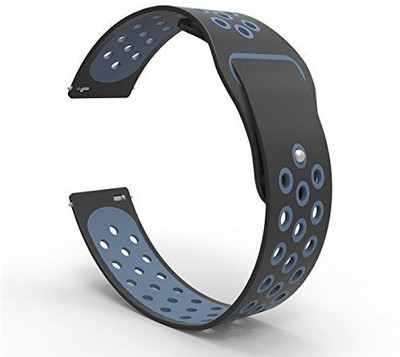 

CELLFATHER Silicone Edition Strap Band For Garmin Smart Watch Strap(Black, Grey)