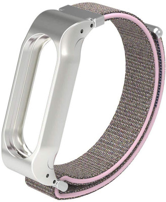 

CELLFATHER Nylon loop strap band for Xiaomi Mi Band 2 Pink Sand Smart Watch Strap(Pink)