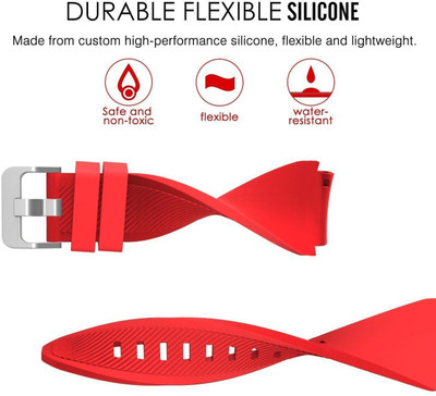 

CELLFATHER Large Silicone 22mm Orange Smart Watch Strap(Orange)