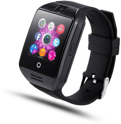 

Liddu Certified Touch Screen Bluetooth Mobile Phone Wrist Watch with Camera & SIM Card Support Black Smartwatch(Black Strap Free Size)