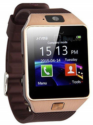 

Zebrics DZ09 Wearable Touch Screen Bluetooth 3.0 Mobile SmartWatch Smartwatch(Brown Strap Free Size)