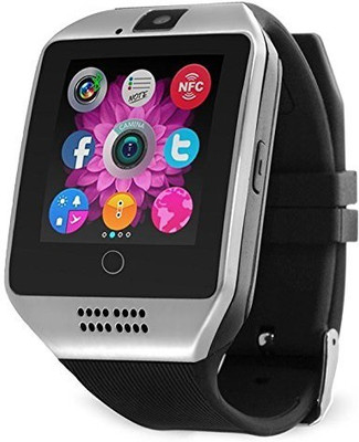 

Liddu Certified Touch Screen Bluetooth Mobile Phone Wrist Watch with Camera & SIM Card Support 4G Compatible Silver Smartwatch(Black Strap Free)