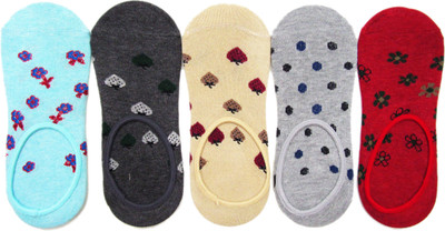 RC. ROYAL CLASS Women Printed Low Cut(Pack of 5)