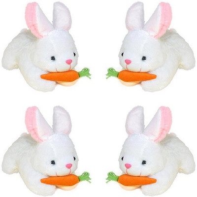 

SPD TEDDY Cute Soft Rabbit With Carrot 4 Combo - 27.4 cm (White) - 27.04 cm(White)