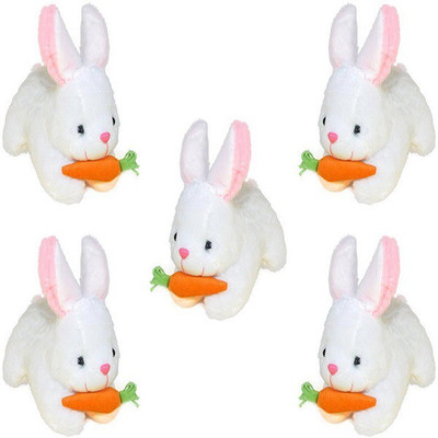 

SPD TEDDY Cute Soft Rabbit With Carrot 5 Combo- 27.4 cm (White) - 27.04 cm(White)
