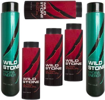 

Wild Stone HYDRA ENERGY DEO TALC 300 GM+ULTRA SENSUAL DEO TALC 100 GM(300 g)