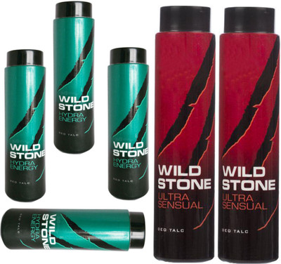 

Wild Stone ULTRA SENSUAL DEO TALC 300 GM+HYDRA ENERGY DEO TALC 100 GM(100 g)