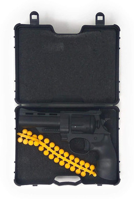 

Baby Tintin Semi Automatic Die Cast Semi Metal Half Die Alloy Replica Toy of Pistol with Rubber Bullet - Model Black Color(Black)