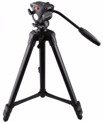 

Power Smart WF-3308A Portable Aluminum Tripod with Damping Pan Tilt Head Max Load 6kg for Camera Camcorder Tripod(Black, Supports Up to 6000)