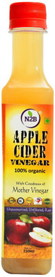

N2B 100% Organic Raw, Unpasteurized & Unfiltered Apple Cider Vinegar- With Stand of Mother Vinegar(250 ml)