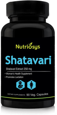 

Nutriosys Shatavari 250mg (90 Veg Capsules)(90 No)