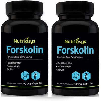 

Nutriosys Forskolin - 500mg ( Veg Capsules)- Pack of 2(180 No)