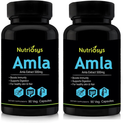 

Nutriosys Amla 500mg (90 Veg Capsules)(180 No)