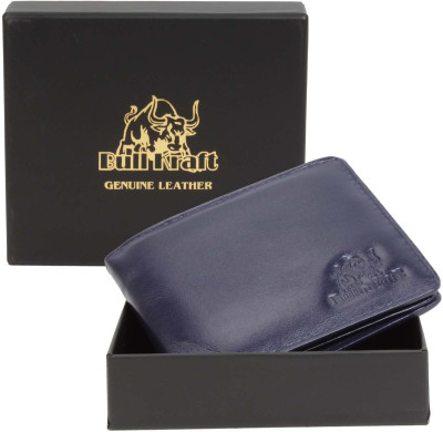 

Bull Kraft Men Blue Genuine Leather Wallet(7 Card Slots)