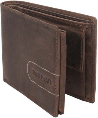 

Bull Kraft Men Brown Genuine Leather Wallet(7 Card Slots)