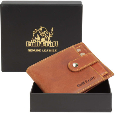 

Bull Kraft Men Tan Genuine Leather Wallet(6 Card Slots)