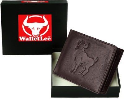 

WalletLee Men Casual Brown Genuine Leather Wallet(1 Card Slot)