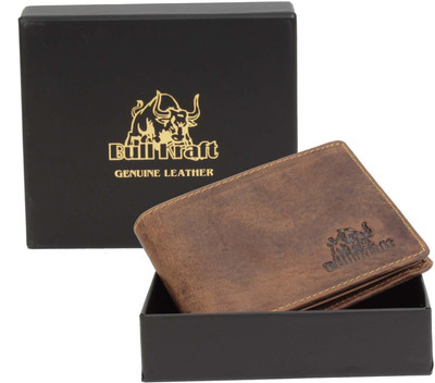 

Bull Kraft Men Brown Genuine Leather Wallet(7 Card Slots)