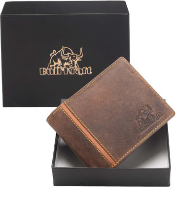 

Bull Kraft Men Brown Genuine Leather Wallet(7 Card Slots)