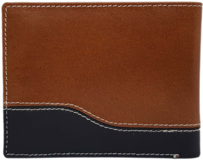 

Wildland Men Formal Tan, Black Genuine Leather Wallet(4 Card Slots)