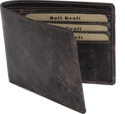 

Bull Kraft Men Brown Genuine Leather Wallet(4 Card Slots)