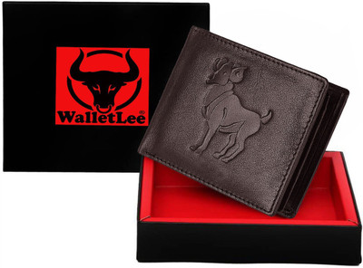 

WalletLee Men Casual Brown Genuine Leather Wallet(1 Card Slot)