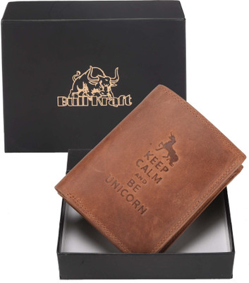 

Bull Kraft Men Brown Genuine Leather Wallet(5 Card Slots)