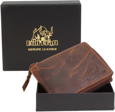 

Bull Kraft Men Brown Genuine Leather Wallet(6 Card Slots)