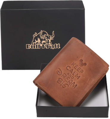 

Bull Kraft Men Brown Genuine Leather Wallet(5 Card Slots)