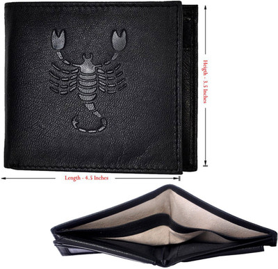 

Tamanna Men Casual Black Genuine Leather Wallet(1 Card Slot)