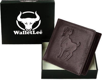 

WalletLee Men Casual Brown Genuine Leather Wallet(1 Card Slot)