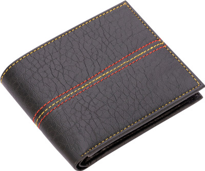 

White Bear Men Casual Black Artificial Leather Wallet(3 Card Slots)