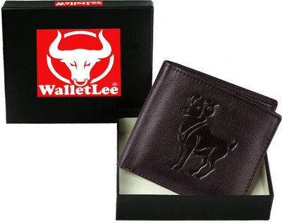 

WalletLee Men Casual Brown Genuine Leather Wallet(1 Card Slot)
