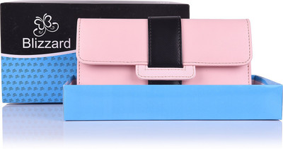 

Blizzard Women Multicolor Artificial Leather Wallet(7 Card Slots), Black;peach