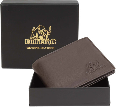 

Bull Kraft Men Brown Genuine Leather Wallet(7 Card Slots)