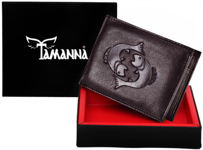 

Tamanna Men Casual Brown Genuine Leather Wallet(2 Card Slots)