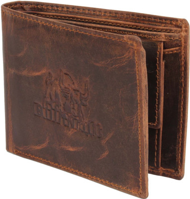 

Bull Kraft Men Brown Genuine Leather Wallet(8 Card Slots)