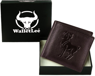 

WalletLee Men Casual Brown Genuine Leather Wallet(1 Card Slot)