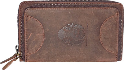

Kan Women Purple Genuine Leather Wallet(16 Card Slots)