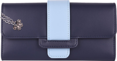 

Blizzard Women Casual Blue Artificial Leather Wallet(7 Card Slots)