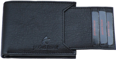 

pocket bazar Men Casual Black Artificial Leather Wallet(7 Card Slots)