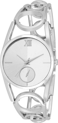 

HKG Rich Look Designer Chin Stell Strap Fancy White Dial Women Watch Watch - For Women