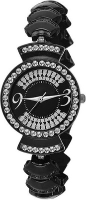 

HKG Fancy Braslate Diamond Black Women & Girl Watch Watch - For Women