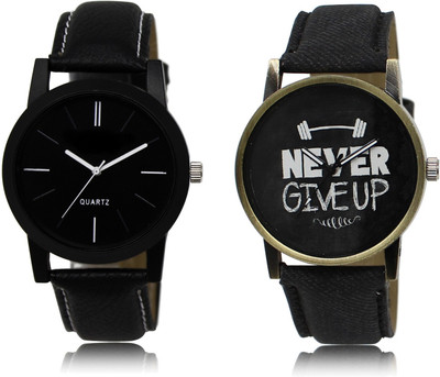 Talgo Latest Set of 2 Stylish Attractive Professional Designer Combo Analog Watch - For Men